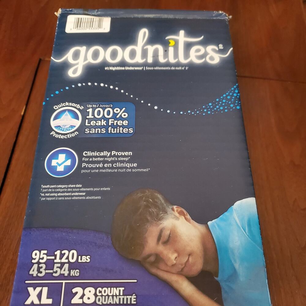 Goodnites Boys' Disposable Nighttime Underwear - Size XL - 28 ct